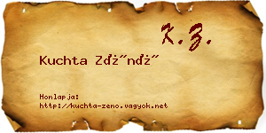 Kuchta Zénó névjegykártya